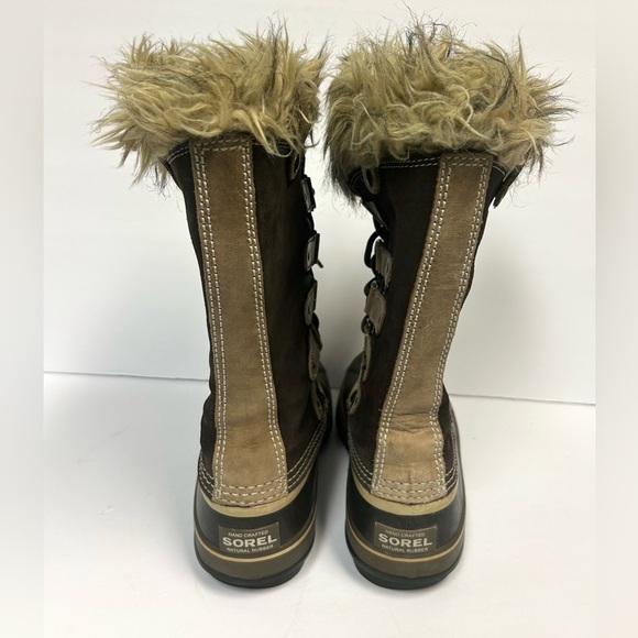Sorel Snow Boots Womens 7 Joan Of Arctic Brown Suede Lined Winter Waterproof - Picture 7 of 12